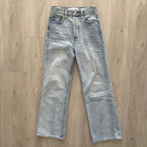 Denim Forum The Farrah High Rise Wide Leg 28l